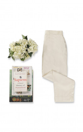 Off White Dyed Straight Pant